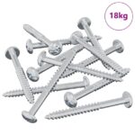 vidaXL Drevená skrutka 3273 pcs Strieborná 9,8 x 53 mm Oceľ – Obrázok 2