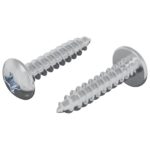 vidaXL Drevo skrutky 2 pcs Strieborná M4 x 20 mm Oceľ – Obrázok 2