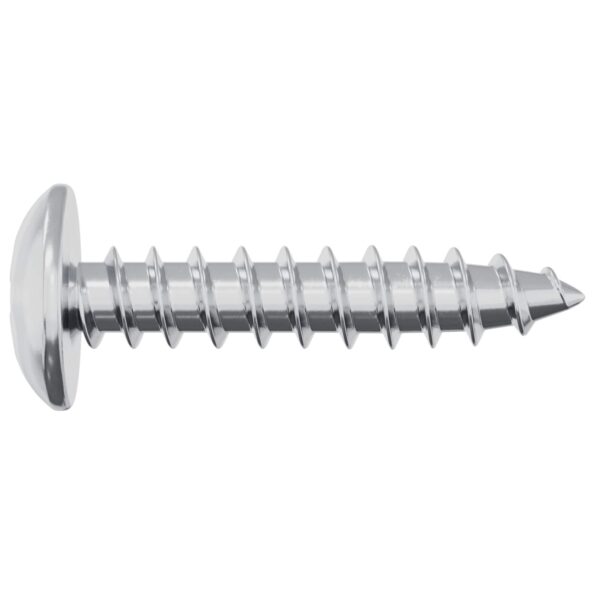 vidaXL Drevo skrutky 2 pcs Strieborná M4 x 20 mm Oceľ – Obrázok 4