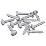 vidaXL Drevo skrutky 12 pcs Strieborná M3,5 x 20 mm Oceľ – Obrázok 6