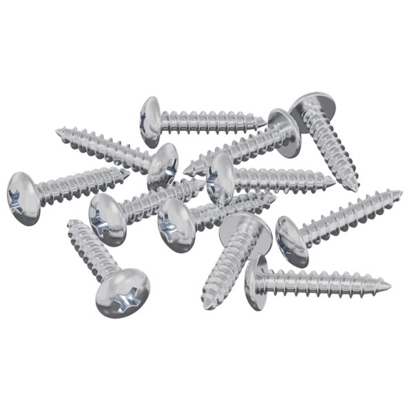 vidaXL Drevo skrutky 12 pcs Strieborná M3,5 x 20 mm Oceľ – Obrázok 6