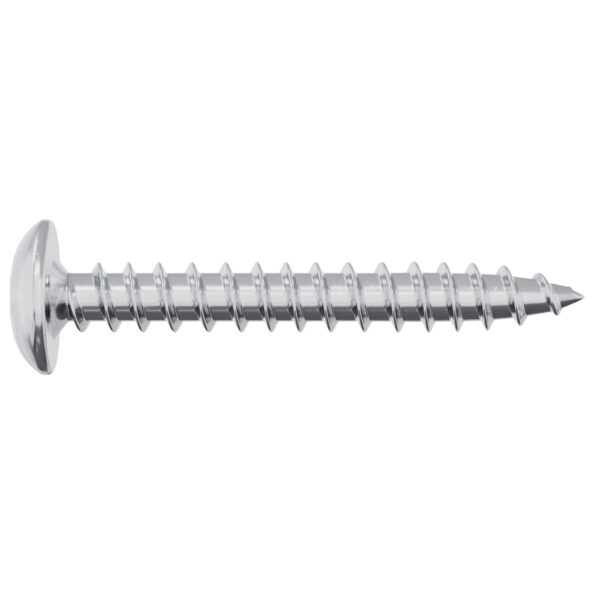 vidaXL Drevo skrutky 2 pcs Strieborná M4 x 28 mm Oceľ – Obrázok 4