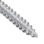 vidaXL Drevo skrutky 2 pcs Strieborná M4 x 28 mm Oceľ – Obrázok 5