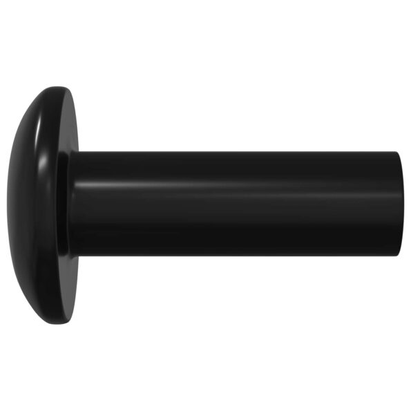vidaXL Rukávové matice 12 pcs Čierny M4 x 14,5 mm Kov – Obrázok 4