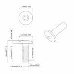 vidaXL Rukávové matice 8451 pcs Čierny Kov – Obrázok 6
