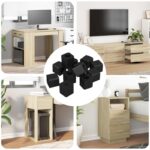 vidaXL Držiak zásuvky 6792 pcs Čierna 15 x 15 x 15mm PP kopolymér