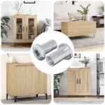 vidaXL Zámková matica 2 pcs Niklová M6 x 15 mm Oceľ