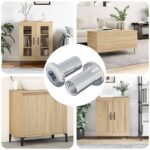 vidaXL Zámková matica 2 pcs Niklová M6 x 25 mm Oceľ