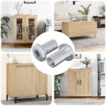 vidaXL Zámková matica 2 pcs Strieborná M6 x 15 mm Oceľ