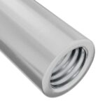 vidaXL Zámková matica 2 pcs Strieborná M6 x 15 mm Oceľ – Obrázok 5