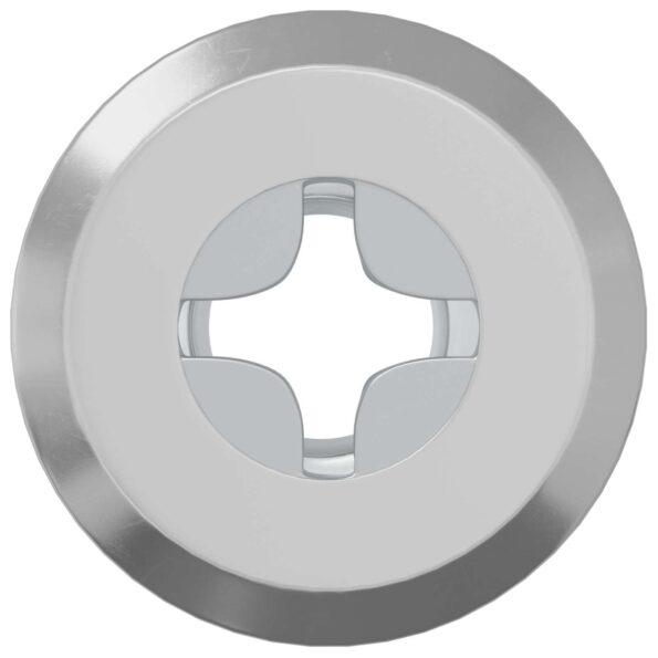 vidaXL Zámková matica 12 pcs Strieborná M6 x 15 mm Oceľ – Obrázok 3