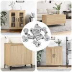 vidaXL Zámková matica 3673 pcs Strieborná Oceľ