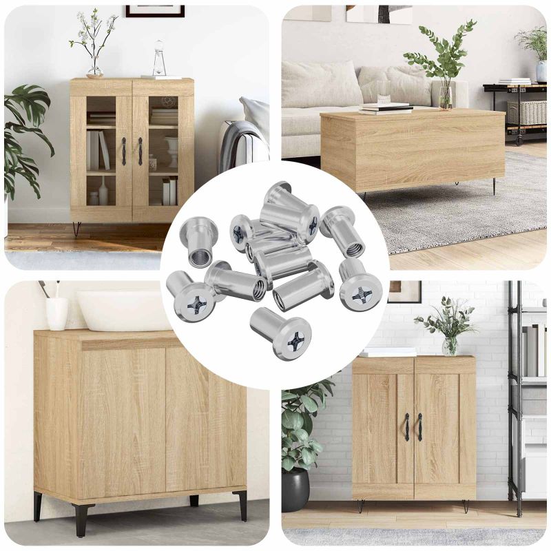 864561_1.jpg vidaXL Zámková matica 3673 pcs Strieborná Oceľ – Obrázok 1