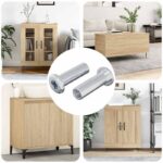 vidaXL Zámková matica 2 pcs Strieborná M6 x 25 mm Oceľ