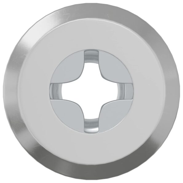 vidaXL Zámková matica 12 pcs Strieborná M6 x 25 mm Oceľ – Obrázok 3