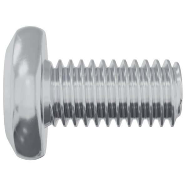 vidaXL Zámková skrutka Jednofarebný 12 pcs Strieborná M6 x 12 mm Oceľ – Obrázok 4