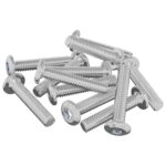 vidaXL Skrutka s hlavou a zámkom 2647 pcs Strieborná Oceľ – Obrázok 6