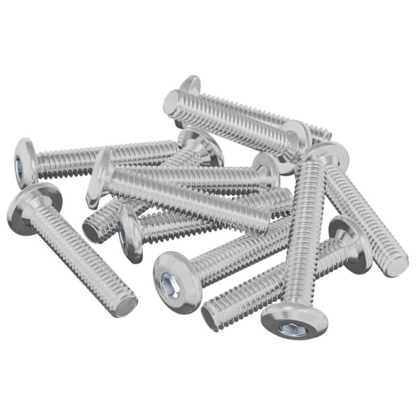 vidaXL Skrutka s hlavou a zámkom 2647 pcs Strieborná Oceľ – Obrázok 6