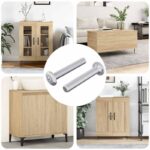 vidaXL Skrutka s hlavou a zámkom 2 pcs Strieborná M6 x 35 mm Oceľ