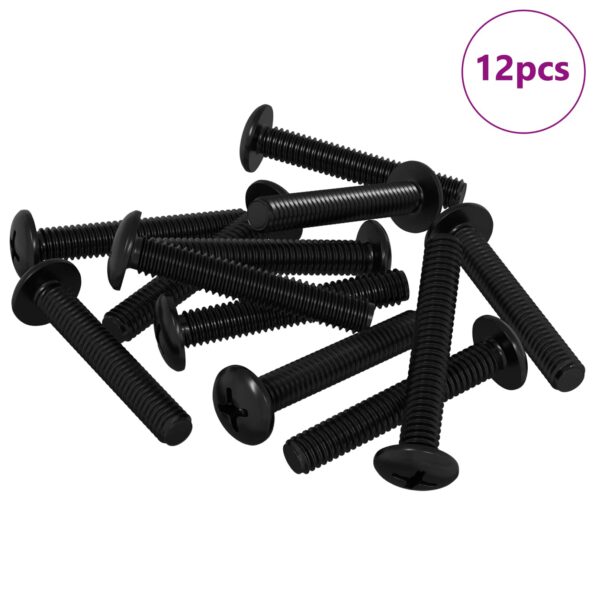 vidaXL Skrutka 12 pcs Strieborná 5 x 30 mm Železo – Obrázok 2