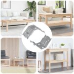 vidaXL Konzola 2 pcs Zinkovaný 106 x 55 x 1,5mm Oceľ
