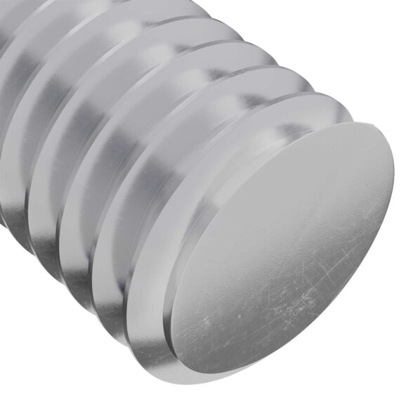 vidaXL Skrutka 2 pcs Strieborná 8 x 25 mm Oceľ – Obrázok 5