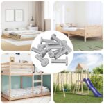 vidaXL Skrutka 12 pcs Strieborná 8 x 25 mm Oceľ