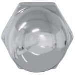 vidaXL Matica 2 pcs Strieborná M6 x 10 mm Železo – Obrázok 3