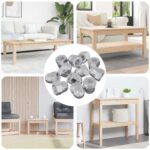 vidaXL Matica 12 pcs Strieborná M6 x 10 mm Železo