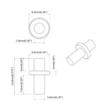 vidaXL Policová klin 4500 pcs Strieborná 8,6 x 8,6 x 14,6 mm Oceľ – Obrázok 7