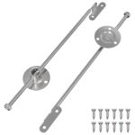 vidaXL Ťahový pánt 2 pcs Strieborná 190 mm Železo – Obrázok 2