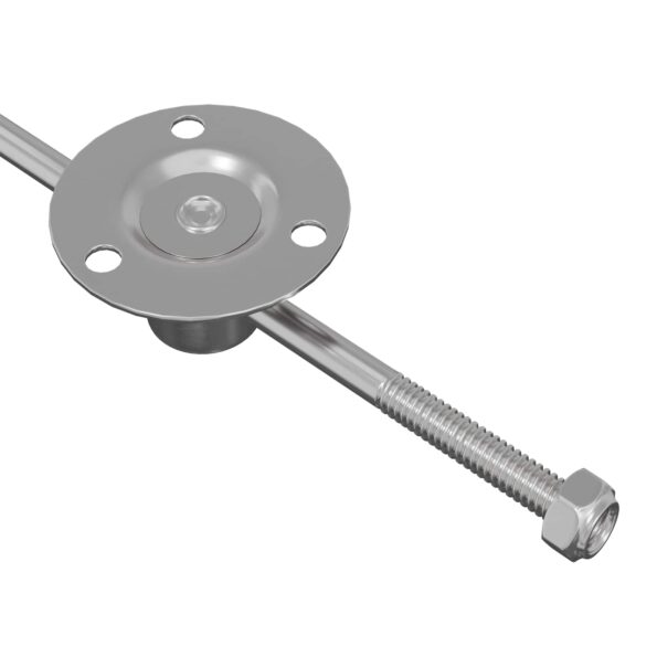 vidaXL Ťahový pánt 2 pcs Strieborná 190 mm Železo – Obrázok 7