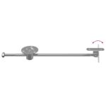 vidaXL Ťahový pánt 2 pcs Strieborná 190 mm Železo – Obrázok 8