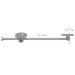 vidaXL Ťahový pánt 12 pcs Strieborná 190 mm Kov – Obrázok 8