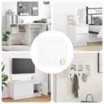 vidaXL Nálepka 2 pcs Biela Ø 20 x 0,5 mm Papier