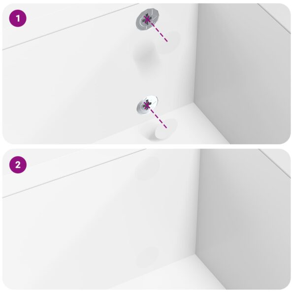 vidaXL Nálepka 2 pcs Biela Ø 20 x 0,5 mm Papier – Obrázok 5