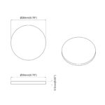 vidaXL Nálepka 2 pcs Biela Ø 20 x 0,5 mm Papier – Obrázok 6