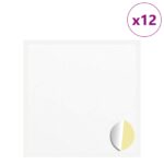 vidaXL Nálepka 12 pcs Biela Ø 20 x 0,5 mm Papier – Obrázok 2