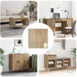 vidaXL Samolepiaci obal na skrutky 12 pcs Remeselný dub Ø 20 x 0,5 mm