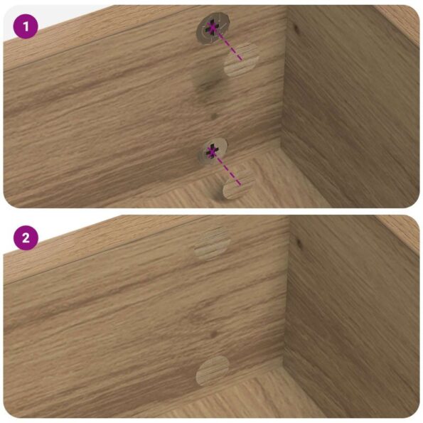 vidaXL Samolepiaci obal na skrutky 12 pcs Remeselný dub Ø 20 x 0,5 mm – Obrázok 5