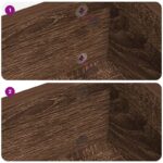 vidaXL Samolepiaci obal na skrutky 2 pcs Hnedý dub Ø 20 x 0,5 mm – Obrázok 5