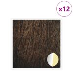 vidaXL Samolepiaci obal na skrutky 12 pcs Hnedý dub Ø 20 x 0,5 mm – Obrázok 2