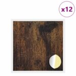 vidaXL Samolepiaci obal na skrutky 12 pcs Dymová dub Ø 20 x 0,5 mm – Obrázok 2