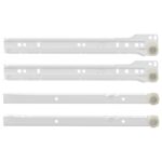 vidaXL Posuv zásuvky 2 pcs Biela 250 mm Oceľ – Obrázok 3