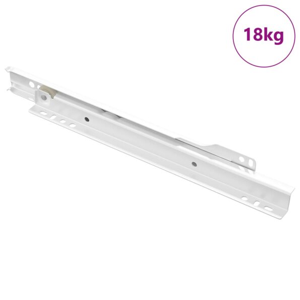 vidaXL Posuv zásuvky 87 pcs Biela Oceľ – Obrázok 2