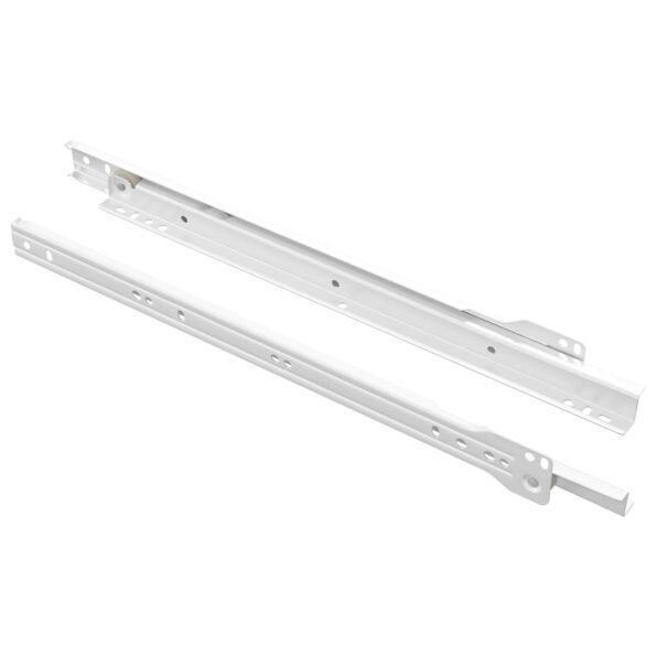 vidaXL Posuv zásuvky 2 pcs Biela 350 mm Oceľ – Obrázok 2