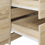 vidaXL Posuv zásuvky 2 pcs Biela 350 mm Oceľ – Obrázok 6