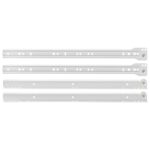 vidaXL Posuv zásuvky 2 pcs Biela 400 mm Oceľ – Obrázok 4