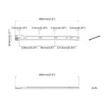 vidaXL Posuv zásuvky 2 pcs Biela 400 mm Oceľ – Obrázok 8