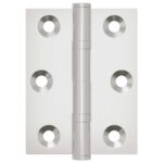 vidaXL Pánt 2 pcs Strieborná 50 x 38 x 1,3 mm Oceľ – Obrázok 4